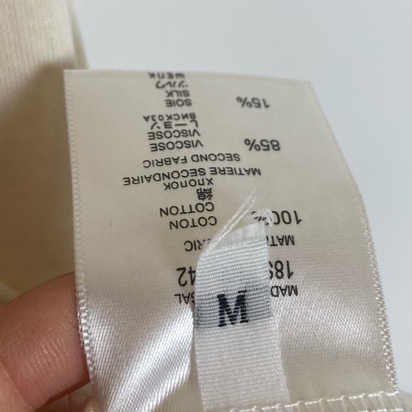 Women's Tiger Short Sleeves T-Shirt Size M Color Cream Cotton - Picture 9 of 9